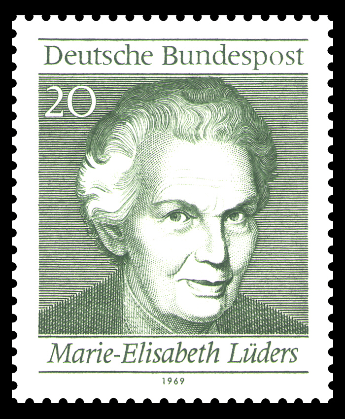 Marie-Elisabeth Lüders, Briefmarke der Deutschen Bundespost 1969