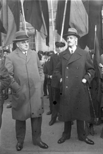 Otto Braun (links) mit Rudolf Breitscheid, Preußenwahl 1932Bundesarchiv, Bild 102-13412 / CC-BY-SA